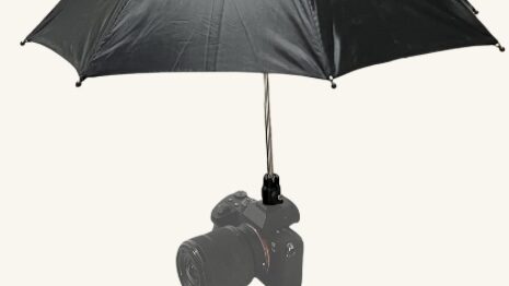 photographer gift ideas - an umbrella for the camera